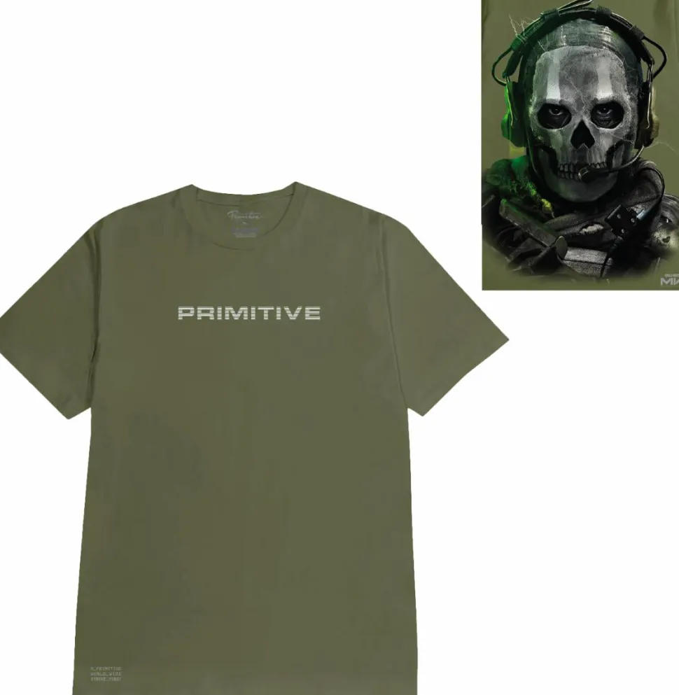 Call of Duty - Call of Duty x Primitive Ghost Military Green T-Shirt