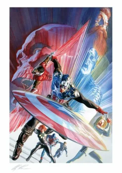 Captain America - Captain America Issue #600 Fine Art Print by Alex Ross