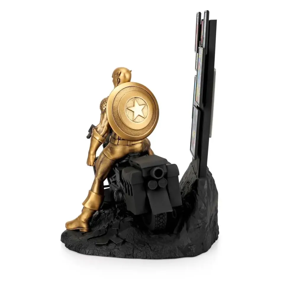 Captain America - Captain America Origins Limited Edition 10" Gilt Pewter Statue