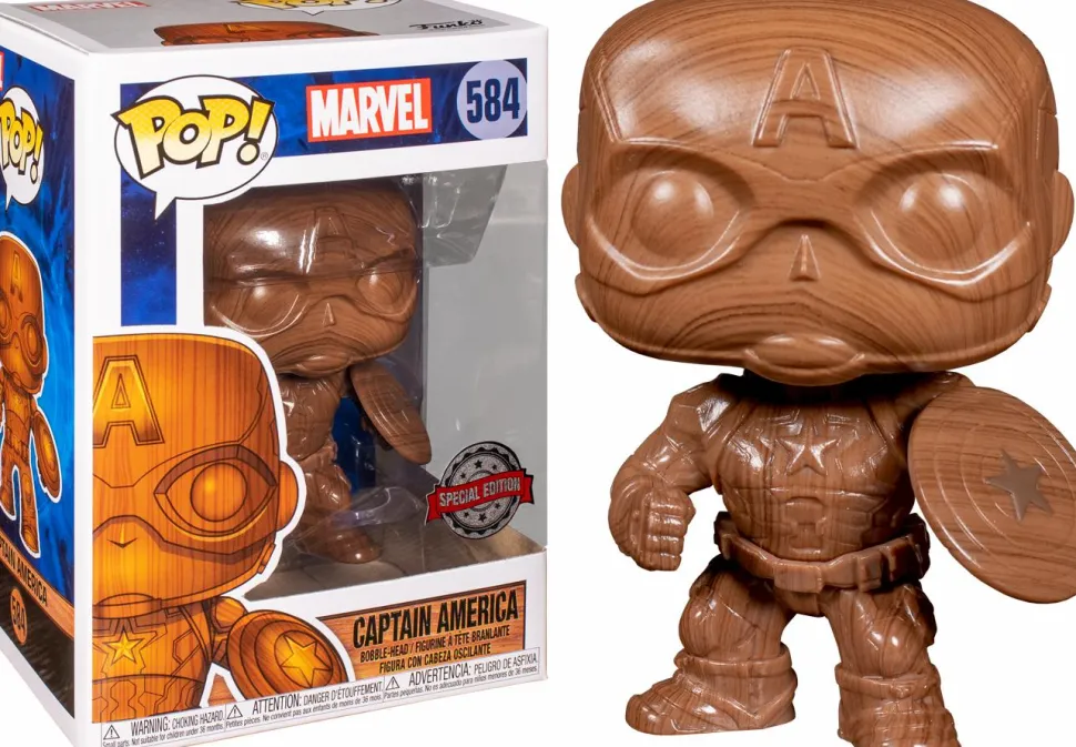Captain America - Captain America Wood Deco Pop! Vinyl Figure