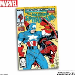 Captain America - Captain America (The Amazing Spider-Man #323) by Todd McFarlane 1/6th Scale PVC Posed Figure with Comic Book