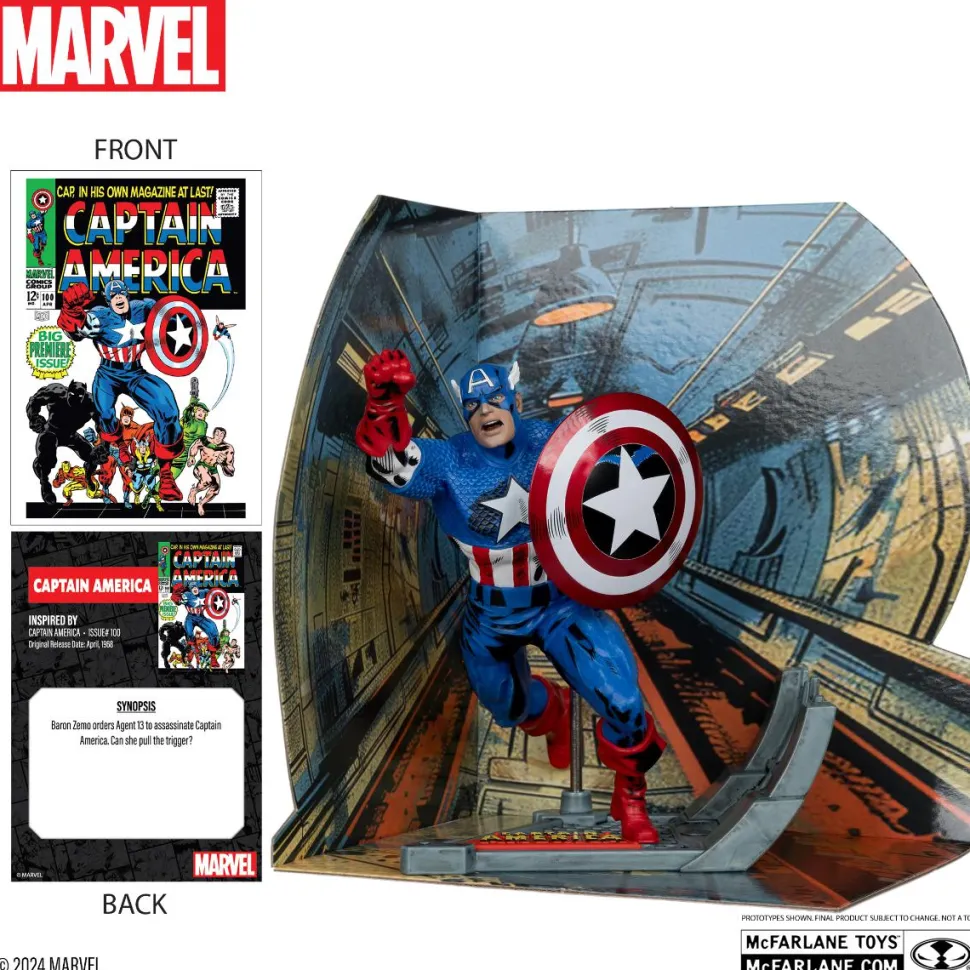 Captain America - Captain America (Captain America #100) 1/10th Scale PVC Posed Figure