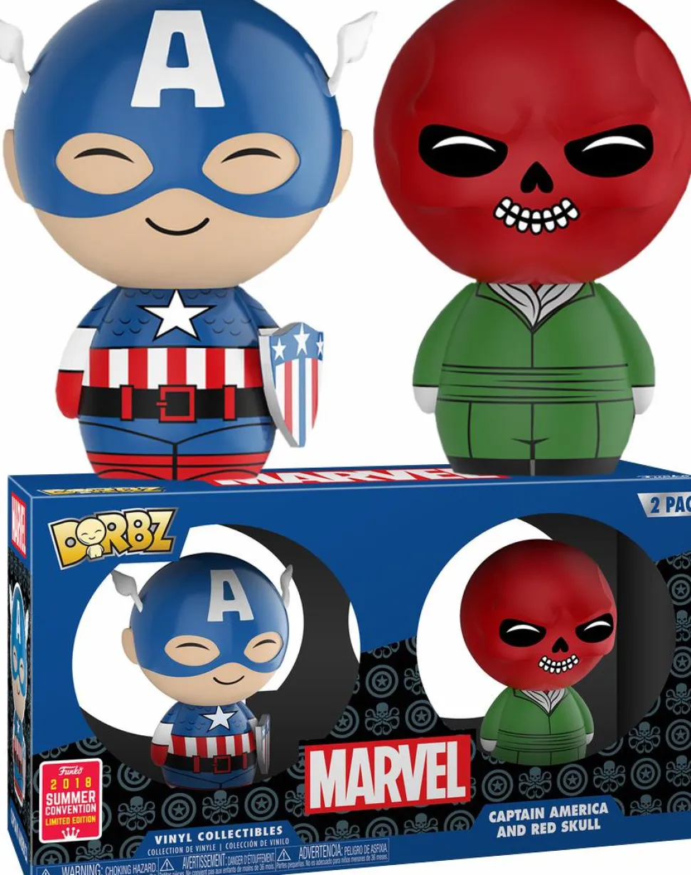Captain America - Captain America & Red Skull Dorbz Vinyl Figure 2-Pack (2018 Summer Convention Exclusive)