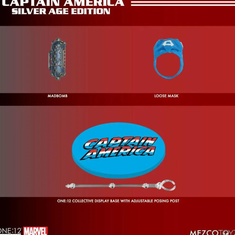 Captain America - Captain America (Silver Age) One:12 Collective 1/12th Scale Action Figure
