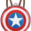 Captain America - Shield 17" Faux Leather Backpack