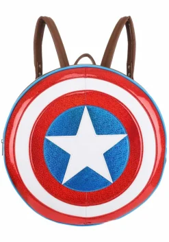 Captain America - Shield 17" Faux Leather Backpack