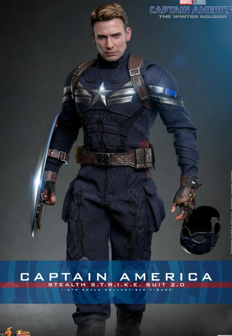 Captain America 2: The Winter Soldier - Captain America (Stealth S.T.R.I.K.E. Suit) 2.0 1/6th Hot Toys Action Figure