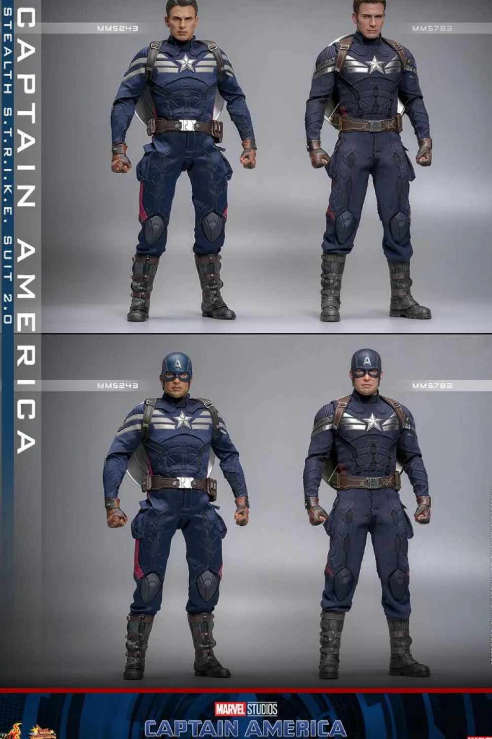 Captain America 2: The Winter Soldier - Captain America (Stealth S.T.R.I.K.E. Suit) 2.0 1/6th Hot Toys Action Figure