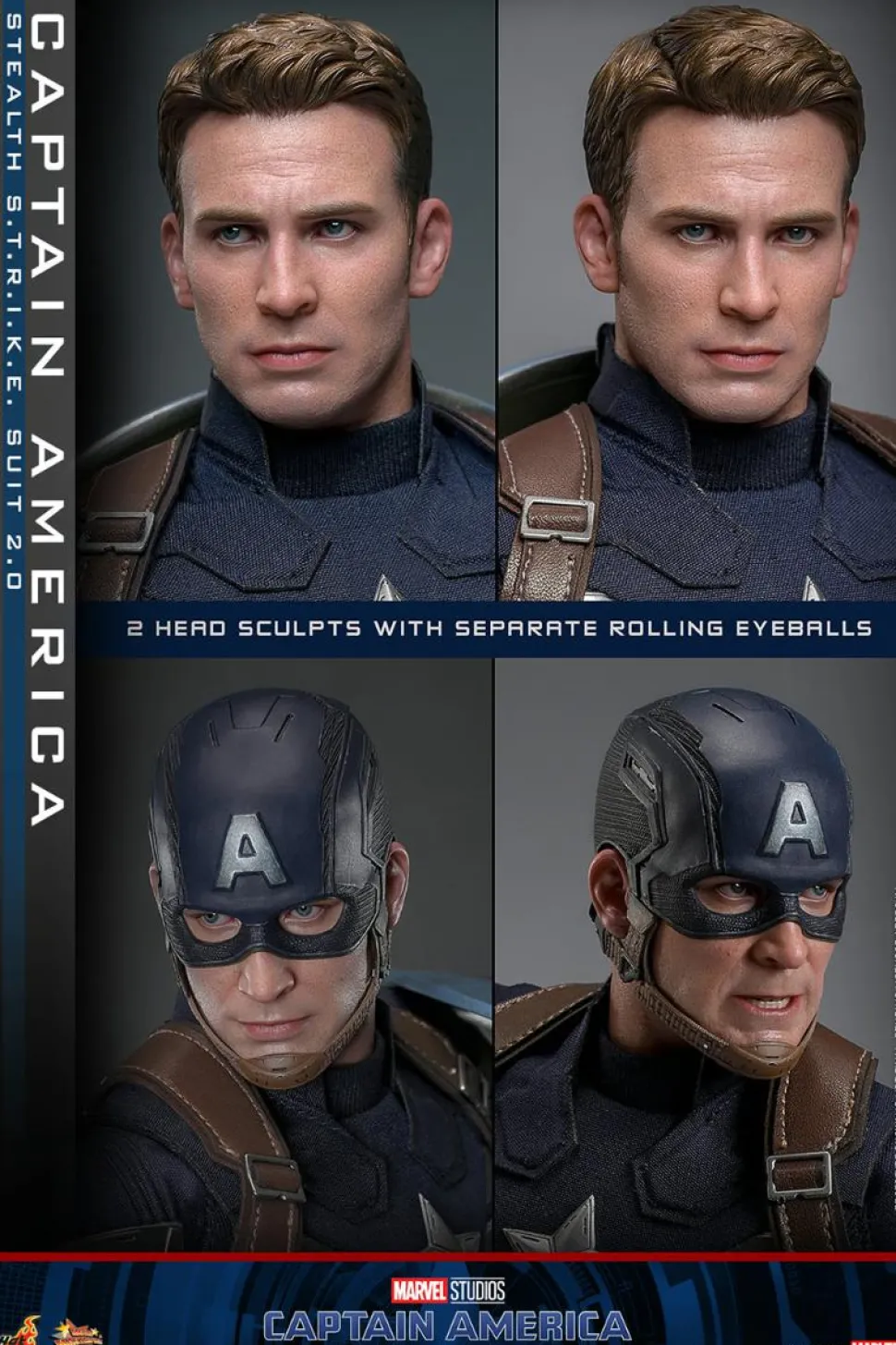 Captain America 2: The Winter Soldier - Captain America (Stealth S.T.R.I.K.E. Suit) 2.0 1/6th Hot Toys Action Figure