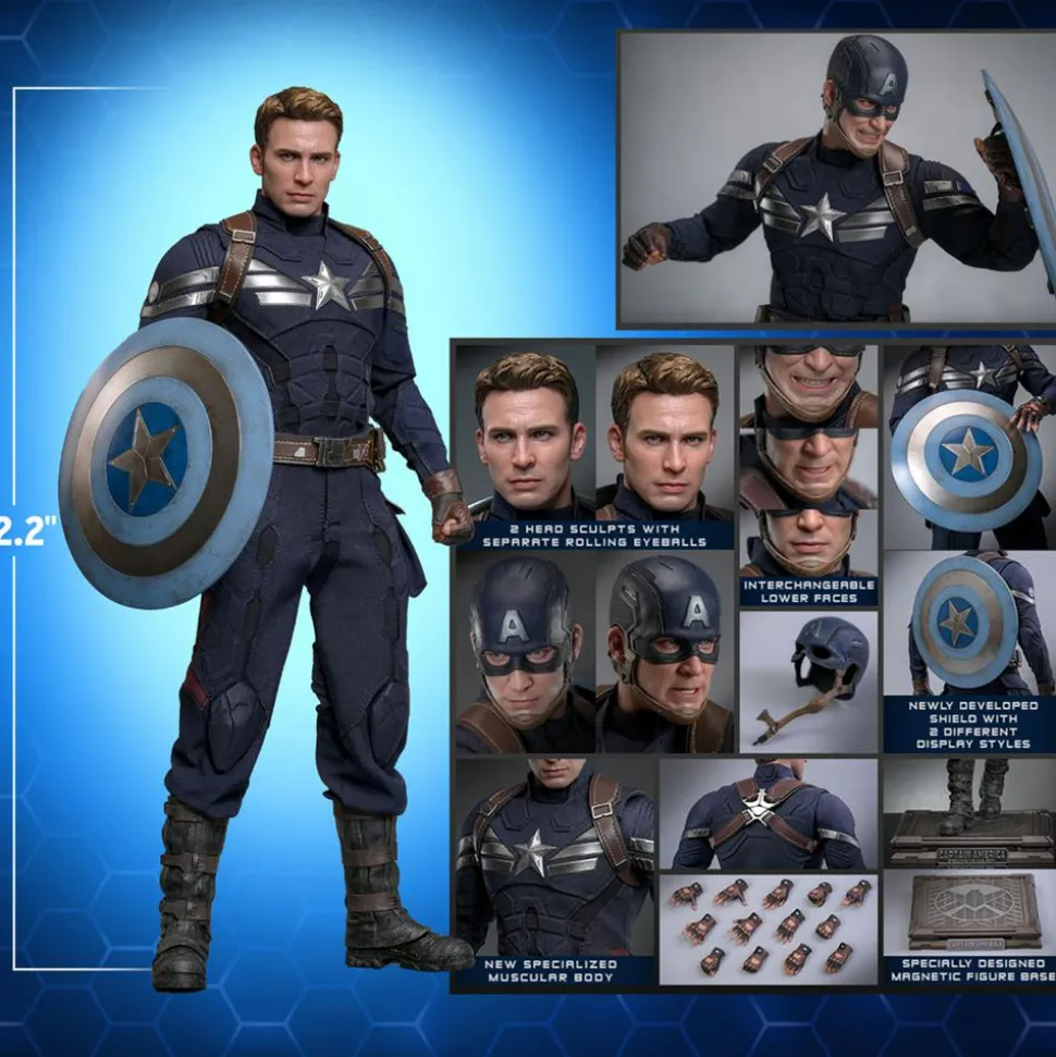 Captain America 2: The Winter Soldier - Captain America (Stealth S.T.R.I.K.E. Suit) 2.0 1/6th Hot Toys Action Figure