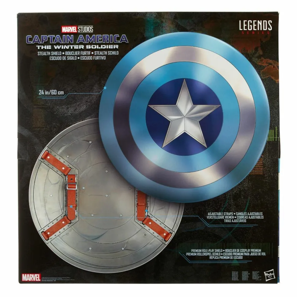 Captain America 2: The Winter Soldier - Captain America Stealth Shield Marvel Legends Series 1:1 Scale Life Size Prop Replica