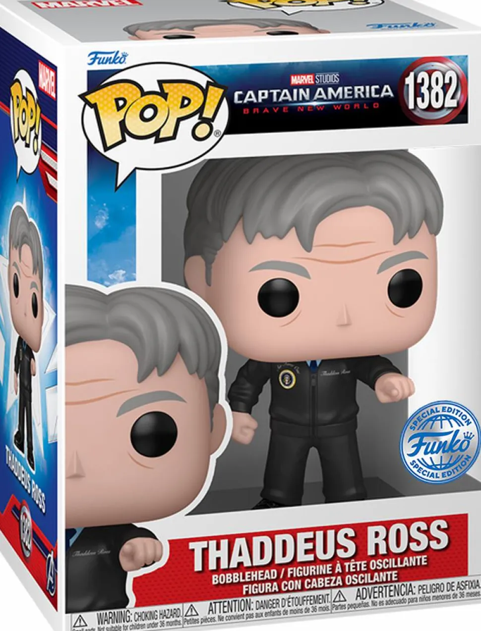 Captain America: Brave New World - Thaddeus Ross Mystery Box (Includes Thaddeus Ross & 3 Exclusive Pop! Vinyl Figures)