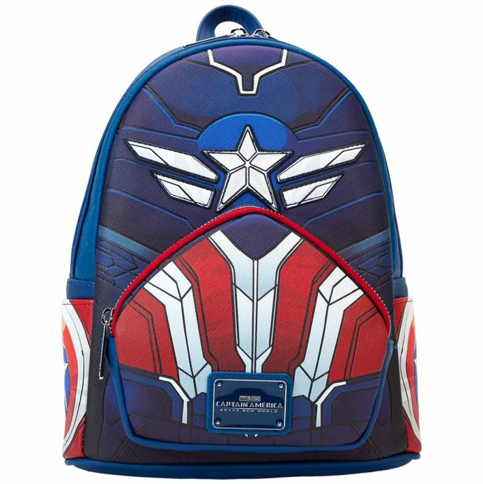 Captain America: Brave New World - Cosplay 10" Faux Leather Mini Backpack