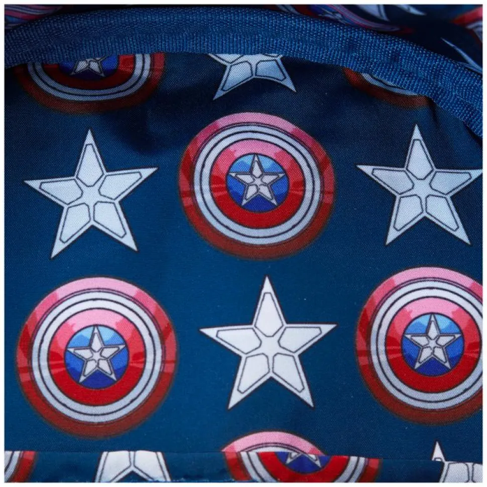 Captain America: Brave New World - Cosplay 10" Faux Leather Mini Backpack