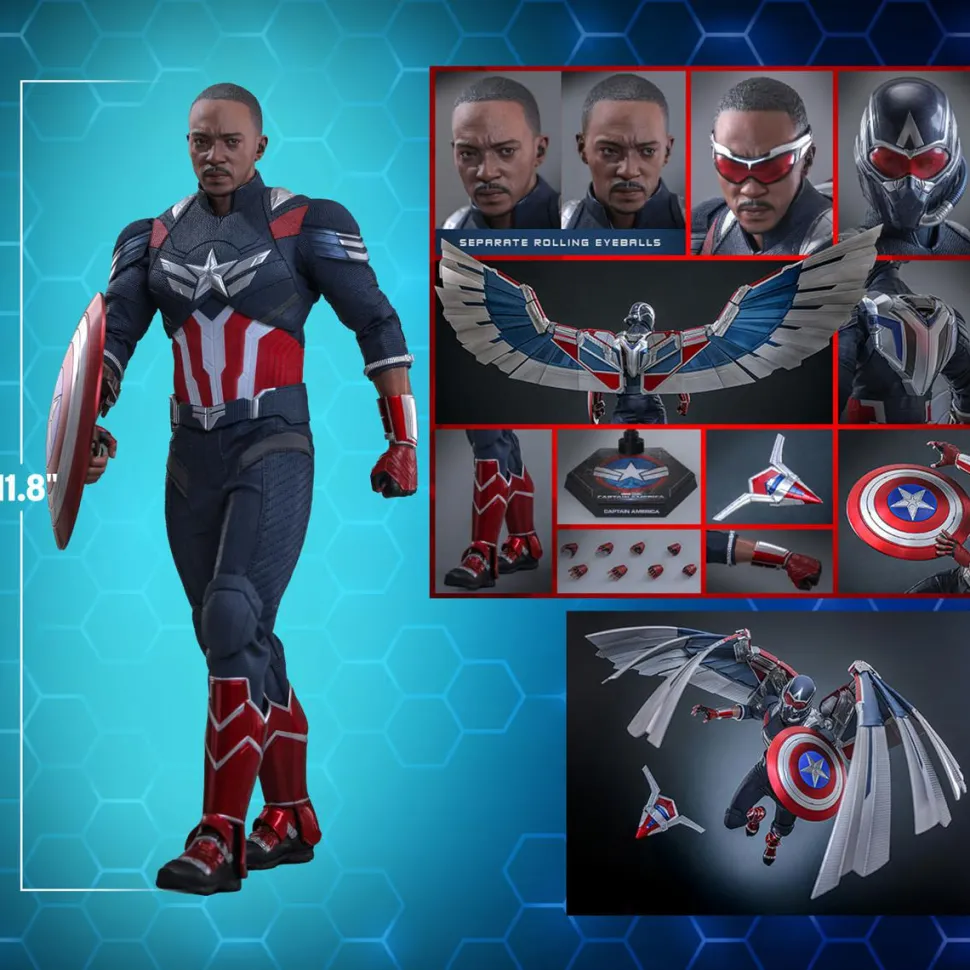 Captain America: Brave New World - Captain America 1/6th Scale Hot Toys Action Figure