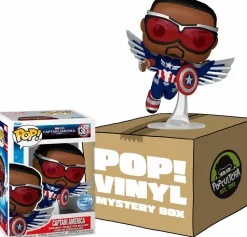Captain America: Brave New World - Captain America Mystery Box (Includes Sam Wilson & 3 Exclusive Pop! Vinyl Figures)