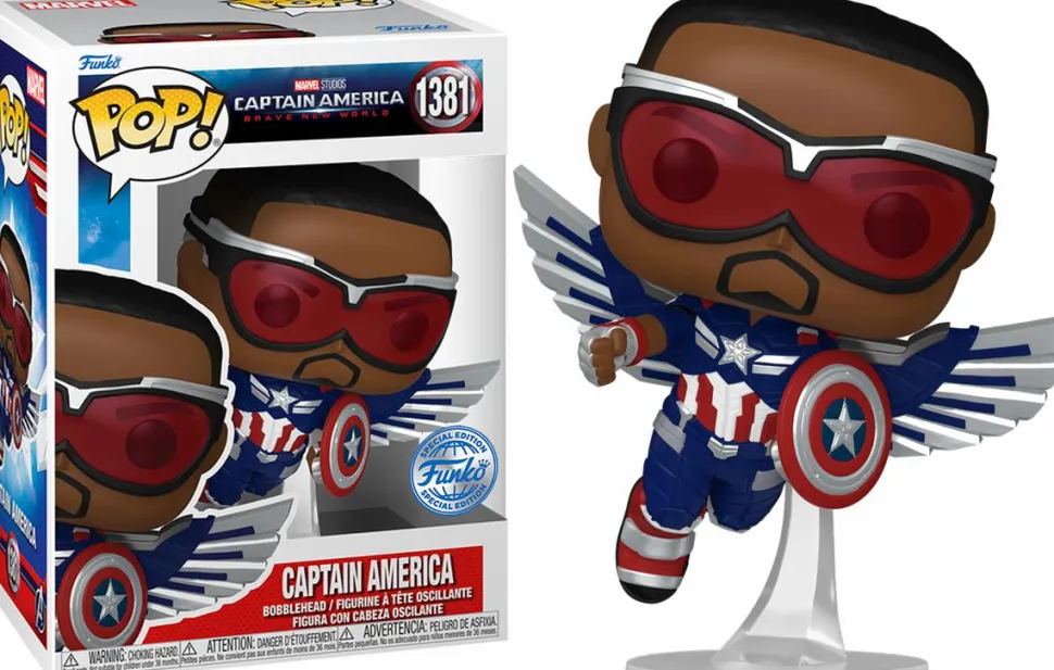 Captain America: Brave New World - Captain America Mystery Box (Includes Sam Wilson & 3 Exclusive Pop! Vinyl Figures)