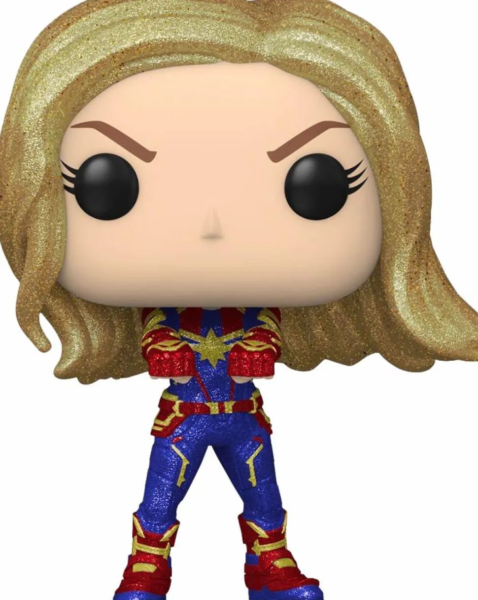Captain Marvel (2019) - Captain Marvel Diamond Glitter Pop! Vinyl Figure & T-Shirt Box Set
