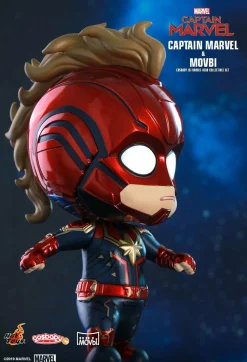 Captain Marvel (2019) - Captain Marvel & Movbi Cosbaby Hot Toys Bobble-Head Figure 2-Pack