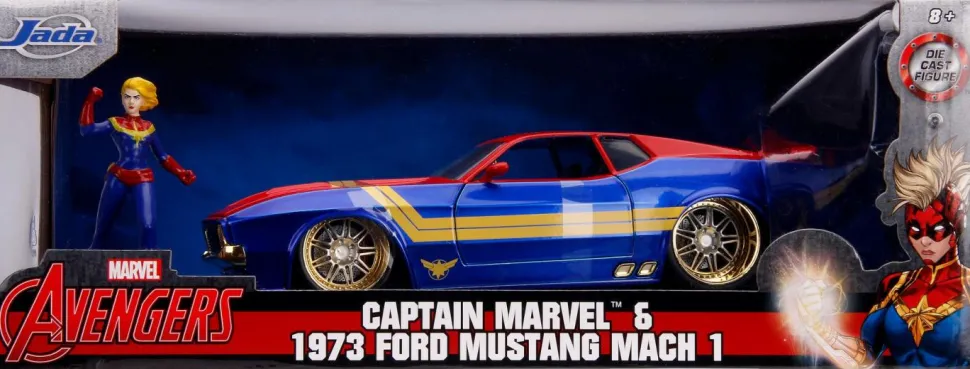 Captain Marvel - 1973 Ford Mustang Mach 1 1/24th Scale Die-Cast Vehicle