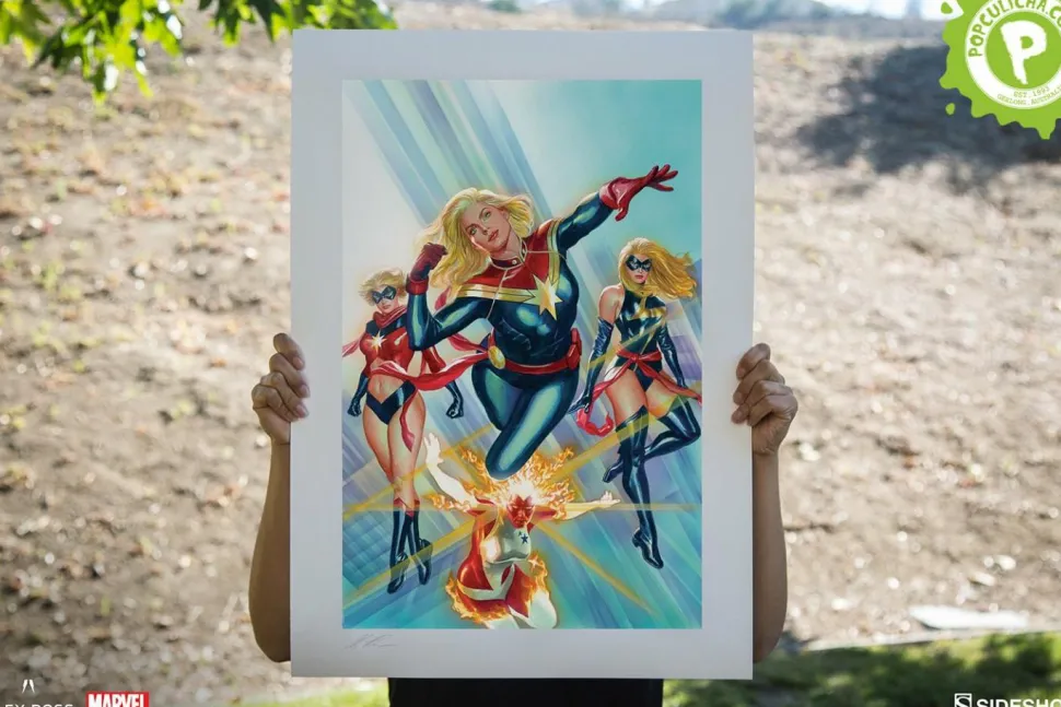 Captain Marvel - Captain Marvel #1 Fine Art Print by Alex Ross