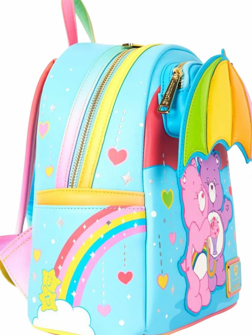 Care Bears - Rainbow 10" Faux Leather Mini Backpack