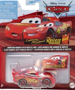 Cars (2006) - Lightning McQueen with Rust-eze Sign 1/55th Scale Die-Cast Vehicle Replica