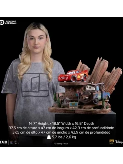 Cars - Lightning McQueen & Tow Mater Deluxe 1/10th Scale Statue