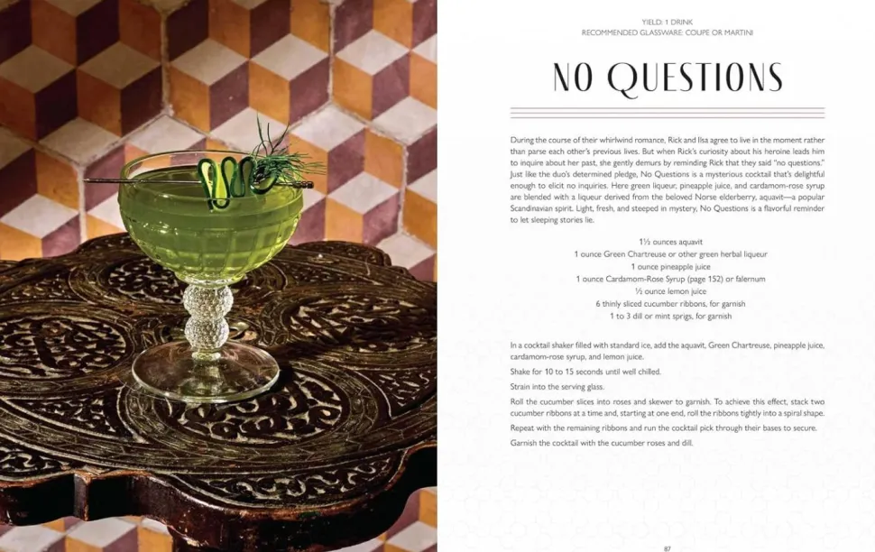 Casablanca (1942) - Casablanca Cocktails: We'll Always Have Aperitifs Hardcover Book