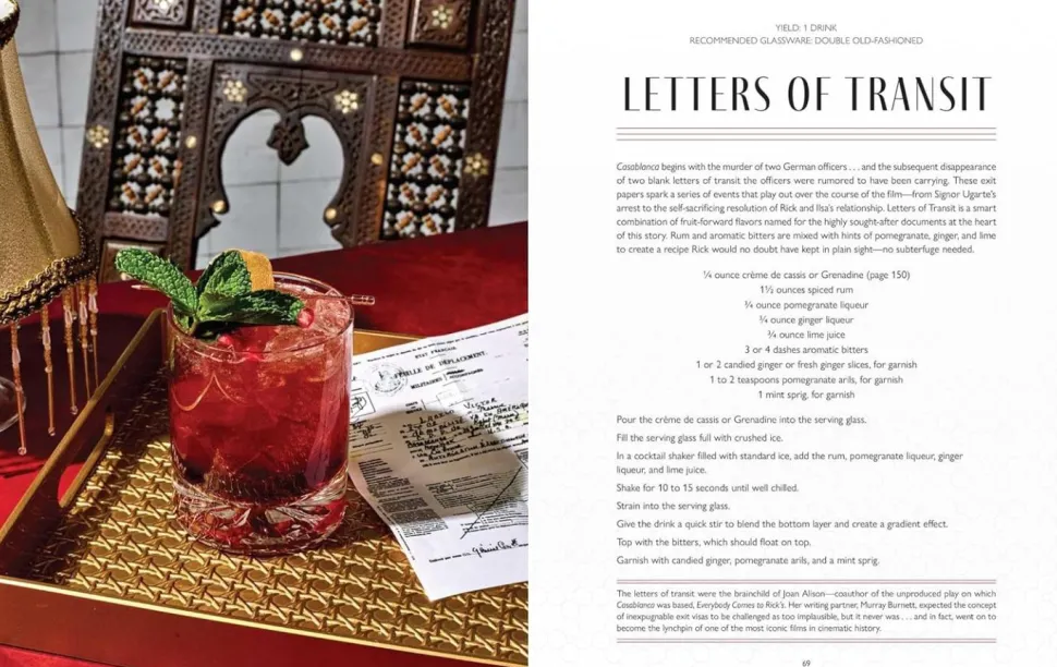 Casablanca (1942) - Casablanca Cocktails: We'll Always Have Aperitifs Hardcover Book