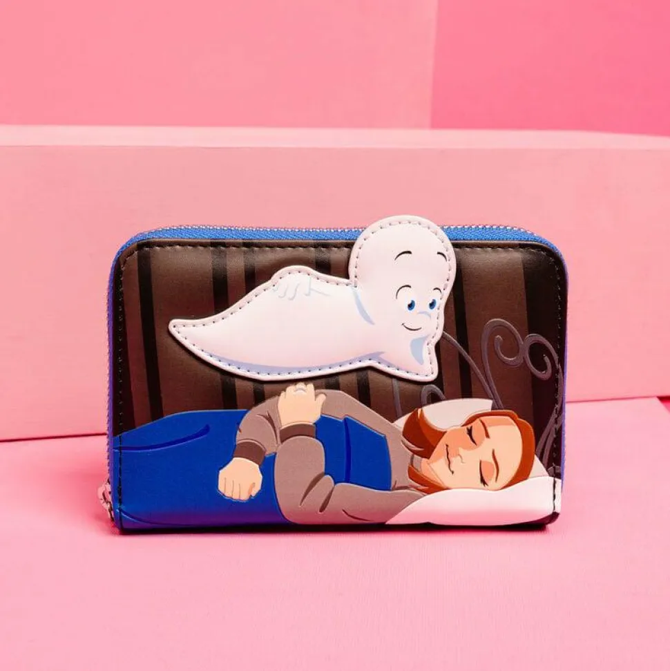 Casper the Friendly Ghost - Glow in the Dark 4" Faux Leather Zip-Around Wallet