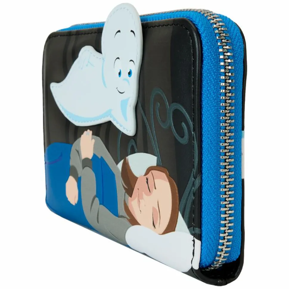 Casper the Friendly Ghost - Glow in the Dark 4" Faux Leather Zip-Around Wallet