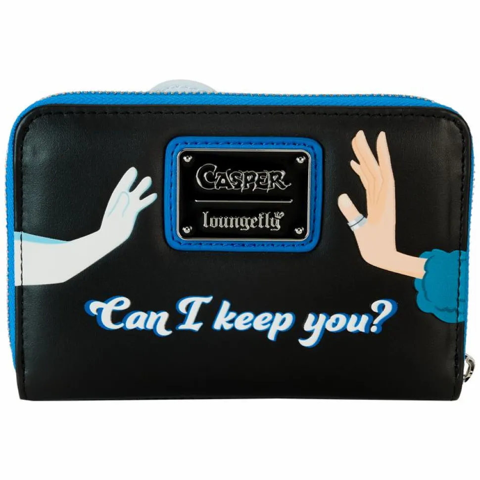 Casper the Friendly Ghost - Glow in the Dark 4" Faux Leather Zip-Around Wallet