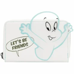 Casper the Friendly Ghost - Let’s Be Friends Glow in the Dark 4” Faux Leather Zip-Around Wallet