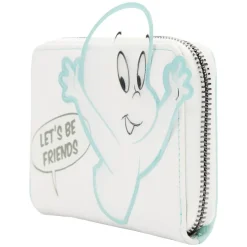 Casper the Friendly Ghost - Let’s Be Friends Glow in the Dark 4” Faux Leather Zip-Around Wallet