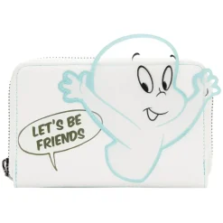 Casper the Friendly Ghost - Let’s Be Friends Glow in the Dark 4” Faux Leather Zip-Around Wallet