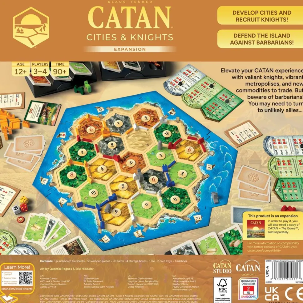 Catan - 6th Edition Cities & Knights Board Game Expansion