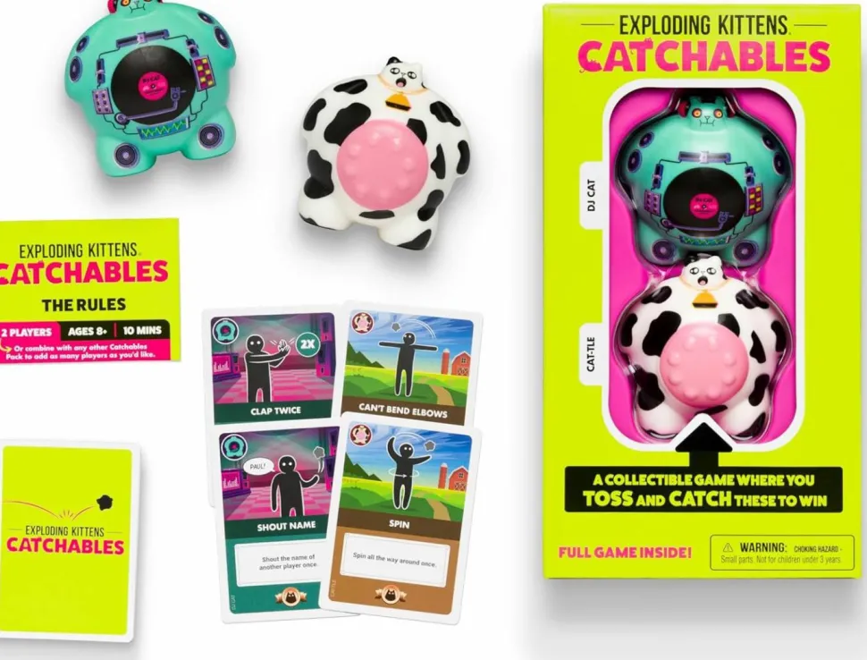 CATchables - A Collectible Toy-Tossing Game Cat-tle & DJ Cat 2-Pack