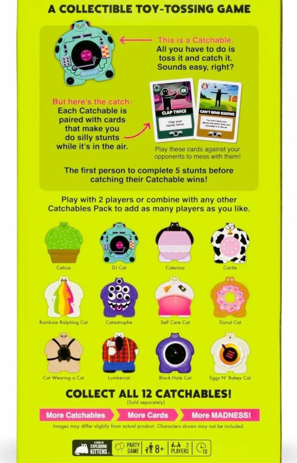 CATchables - A Collectible Toy-Tossing Game Cat-tle & DJ Cat 2-Pack