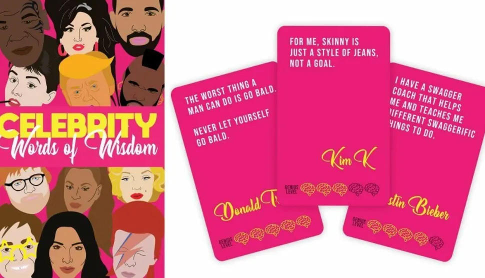 Celebrity Words of Wisdom Card Set