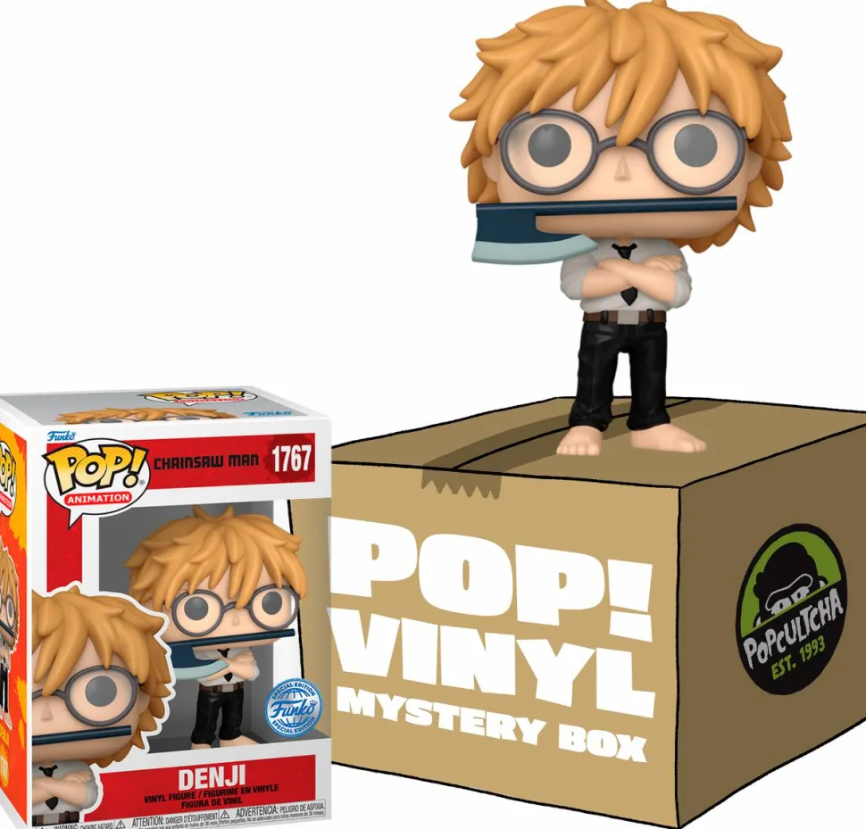 Chainsaw Man - Denji (Operation: Super-Smart) Mystery Box (Includes Denji & 3 Exclusive Pop! Vinyl Figures)