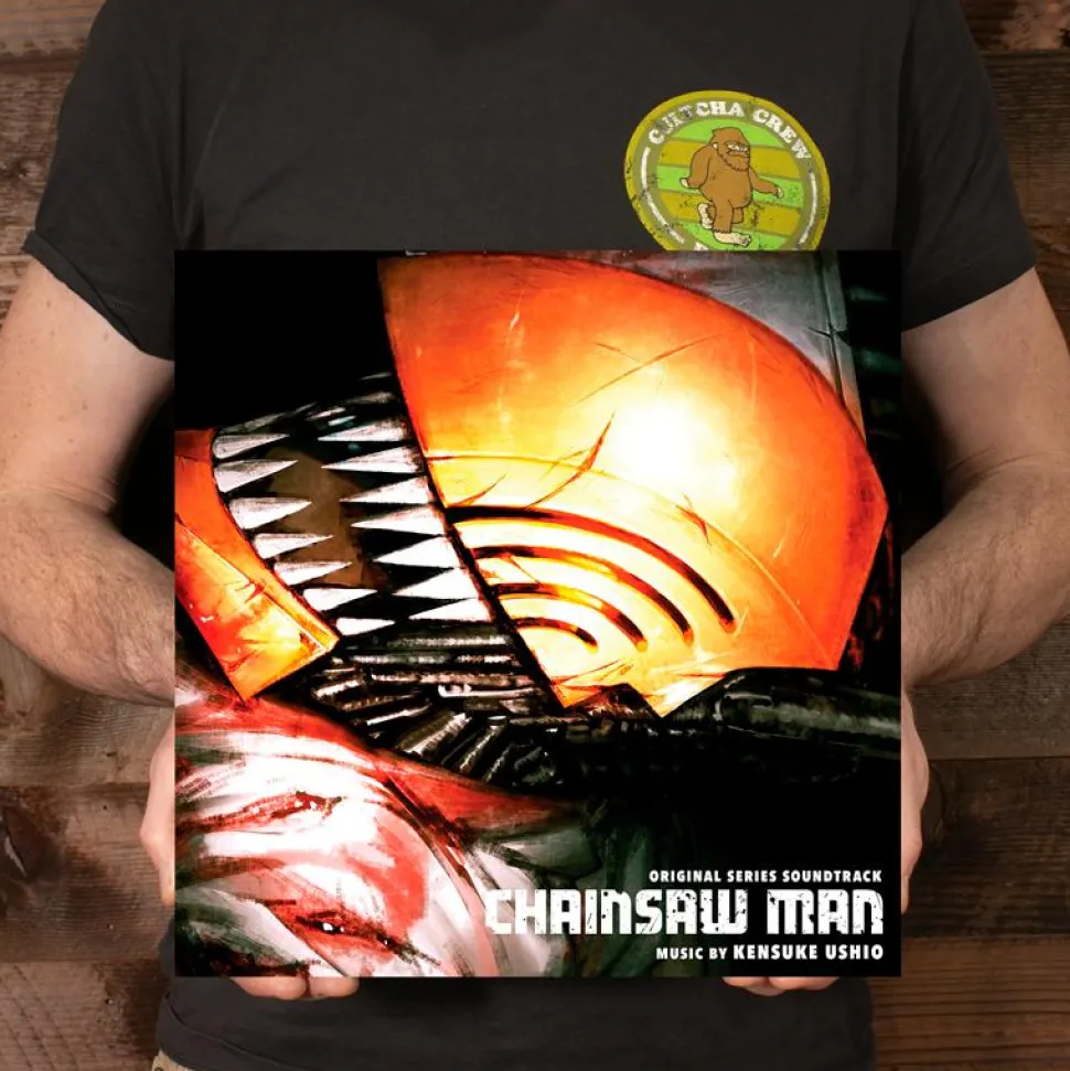 Chainsaw Man - Original Series Soundtrack by Kensuke Ushio 2xLP Vinyl Record (Red with Black Splatter Coloured Vinyl)