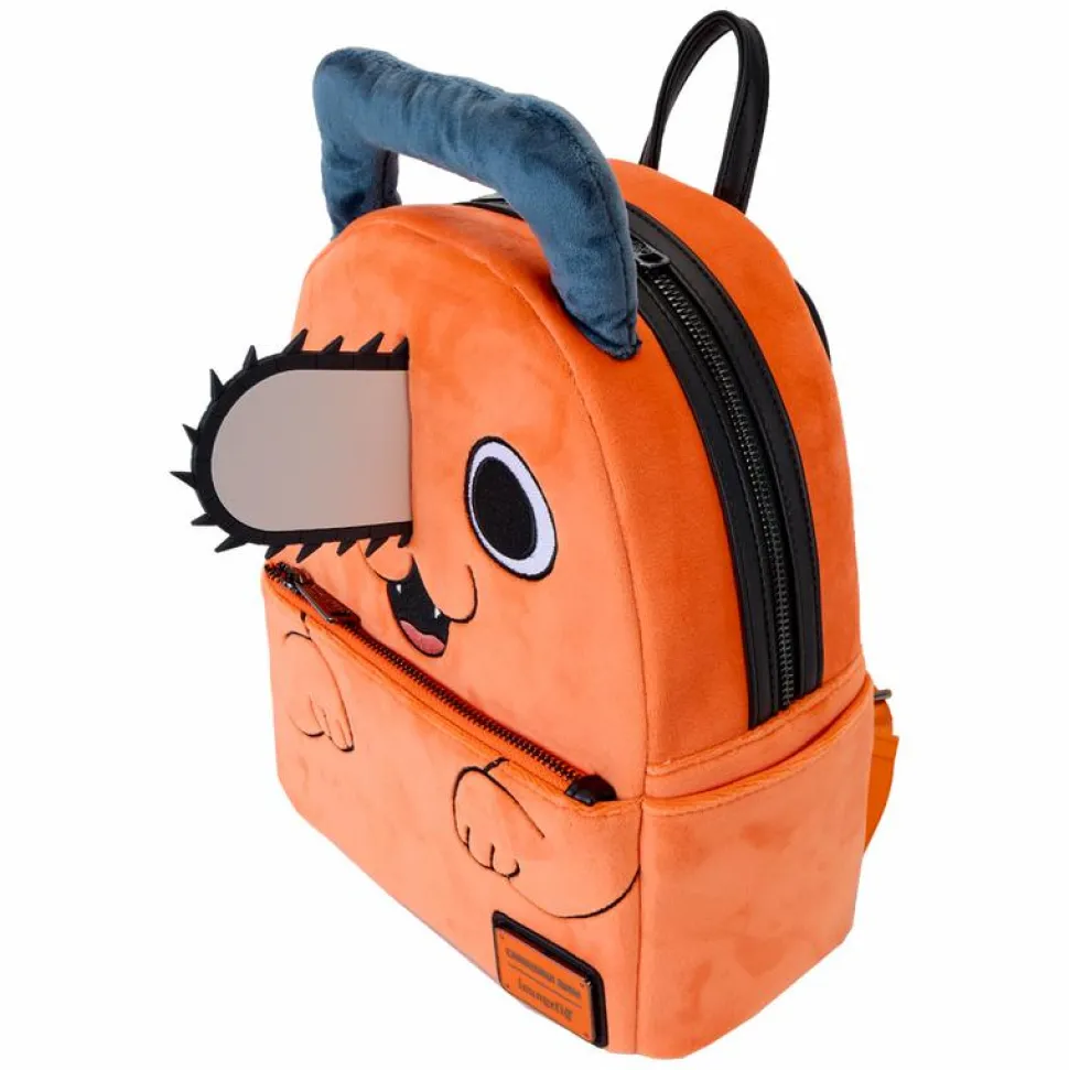 Chainsaw Man - Pochita Plush Cosplay 10" Faux Leather Mini Backpack