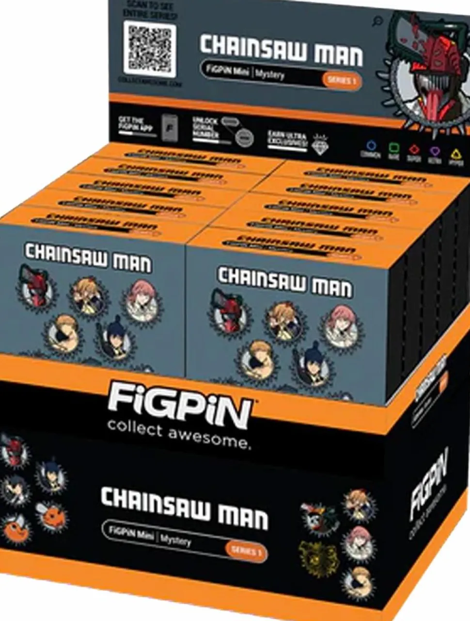 Chainsaw Man - Series 1 FiGPiN Mystery Blind Box Mini Enamel Pin (Display of 10)