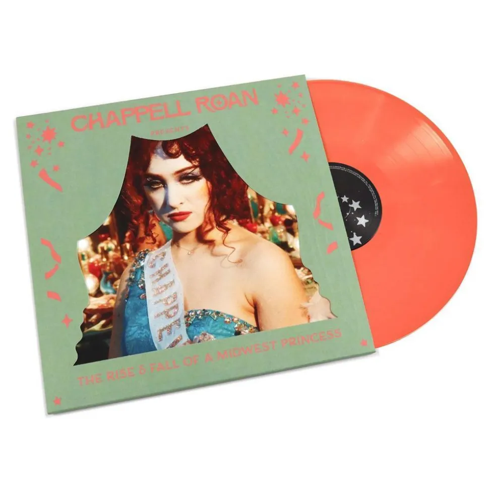 Chappell Roan - The Rise and Fall of A Midwest Princess 1 Year Anniversary 2xLP Vinyl Record ("My Kink Is Coral" Coloured Vinyl)