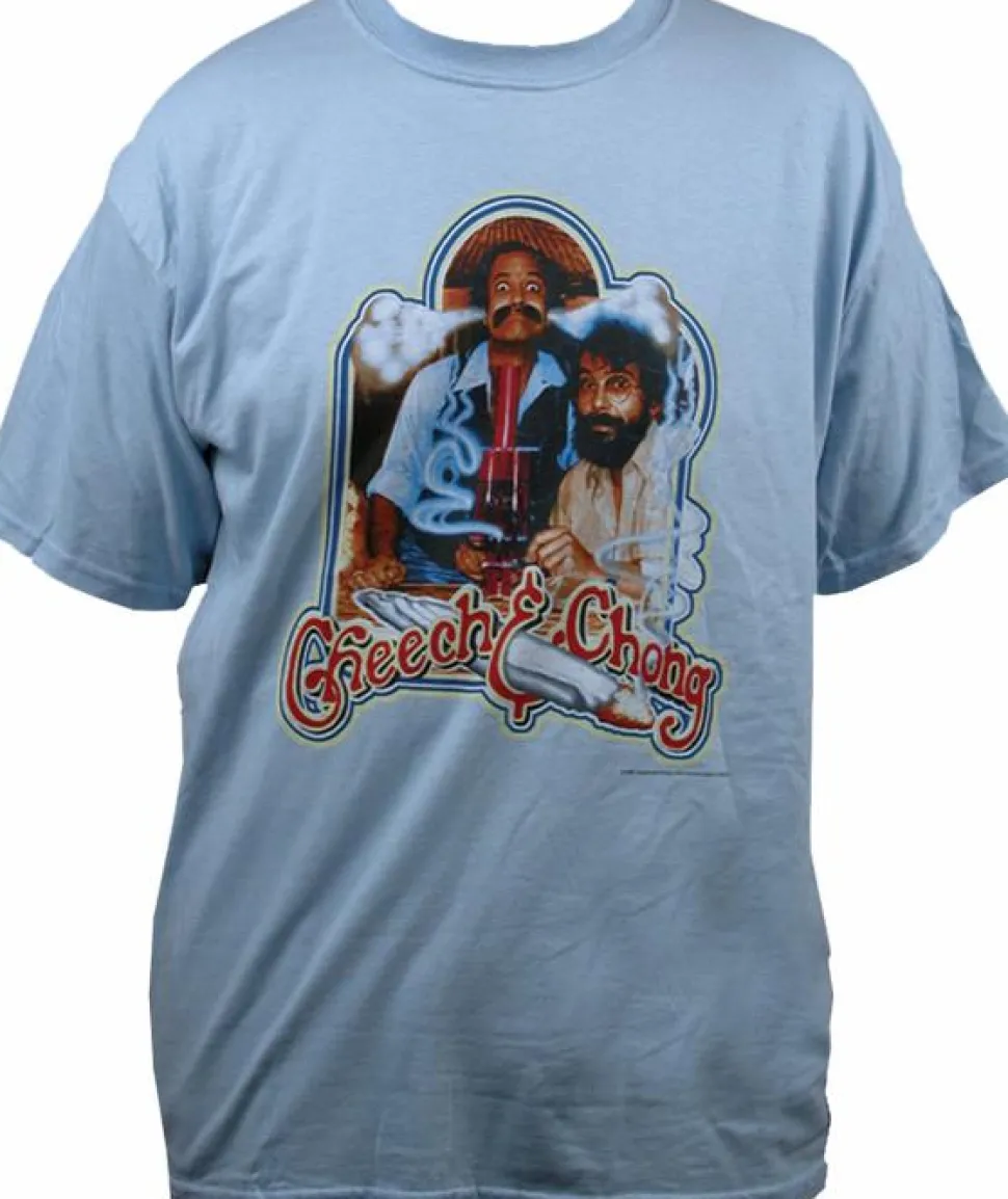 Cheech and Chong - Vintage Bong Blue T-Shirt