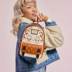 Chip 'n' Dale - Acorn Quilted 10" Faux Leather Mini Backpack