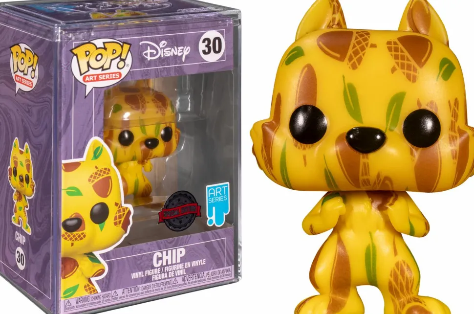 Chip ’n’ Dale: Rescue Rangers - Chip & Dale Artist Series Pop! Vinyl Figure with Pop! Protector Bundle (Set of 2)