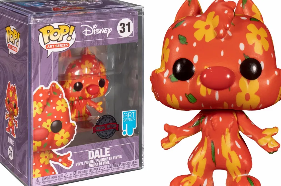 Chip ’n’ Dale: Rescue Rangers - Chip & Dale Artist Series Pop! Vinyl Figure with Pop! Protector Bundle (Set of 2)