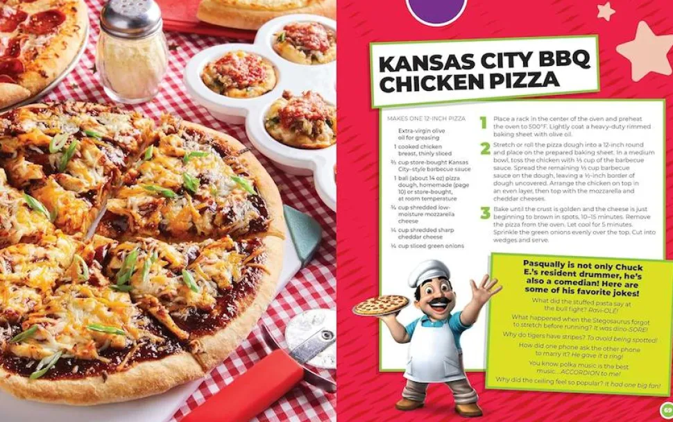 Chuck E. Cheese and Friends - Party Cookbook Hardcover Book